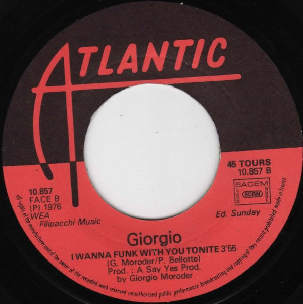 Giorgio* : Knights In White Satin / I Wanna Funk With You Tonight (7")