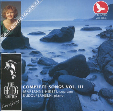 Edvard Grieg, Marianne Hirsti, Rudolf Jansen : Complete Songs Vol. III (CD, Album)