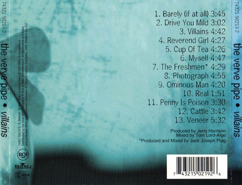 The Verve Pipe : Villains (CD, Album)