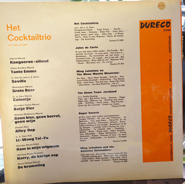Cocktail Trio o.l.v. Ad van de Gein : Het Cocktail Trio (LP, Album)