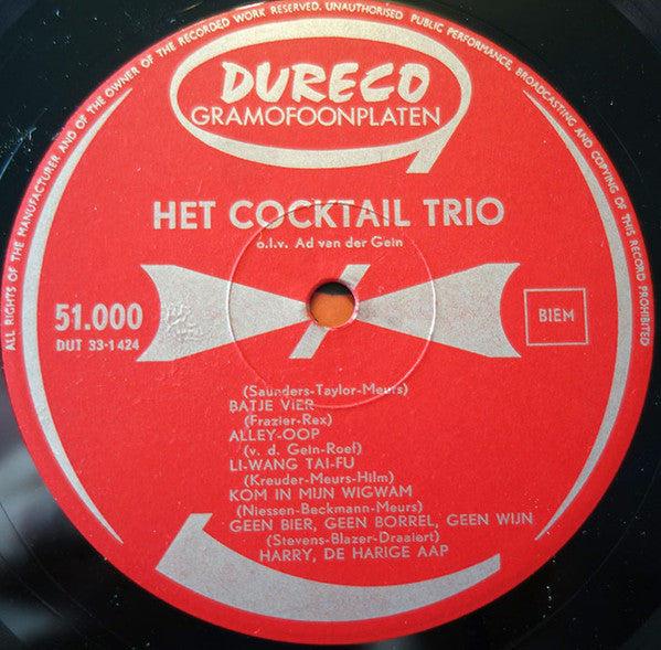 Cocktail Trio o.l.v. Ad van de Gein : Het Cocktail Trio (LP, Album)