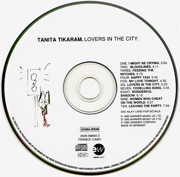 Tanita Tikaram : Lovers In The City (CD, Album)