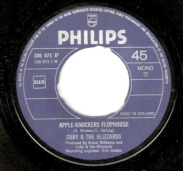 Cuby + Blizzards : Appleknockers Flophouse / Because Of Illness (7", Single, Mono)