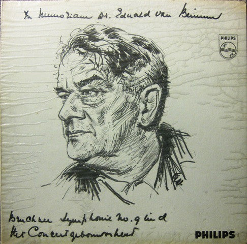 Eduard Van Beinum, Concertgebouworkest, Anton Bruckner : In Memoriam Dr. Eduard Van Beinum: Symphonie Nr. 9 d-moll (LP, Album, Pur)