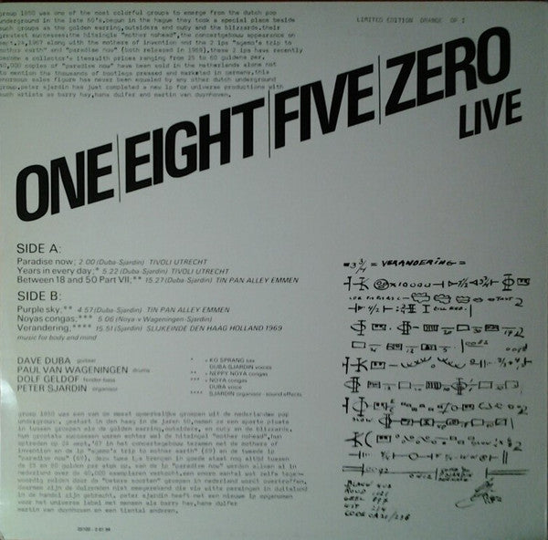 Group 1850 : Live (LP, Ltd, RE)