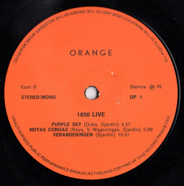 Group 1850 : Live (LP, Ltd, RE)