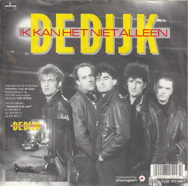 De Dijk : Ik Kan Het Niet Alleen (7", Single)