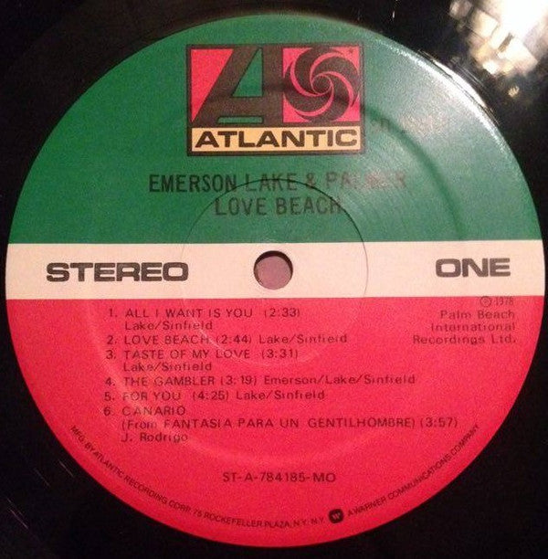 Emerson, Lake & Palmer : Love Beach (LP, Album, MO )