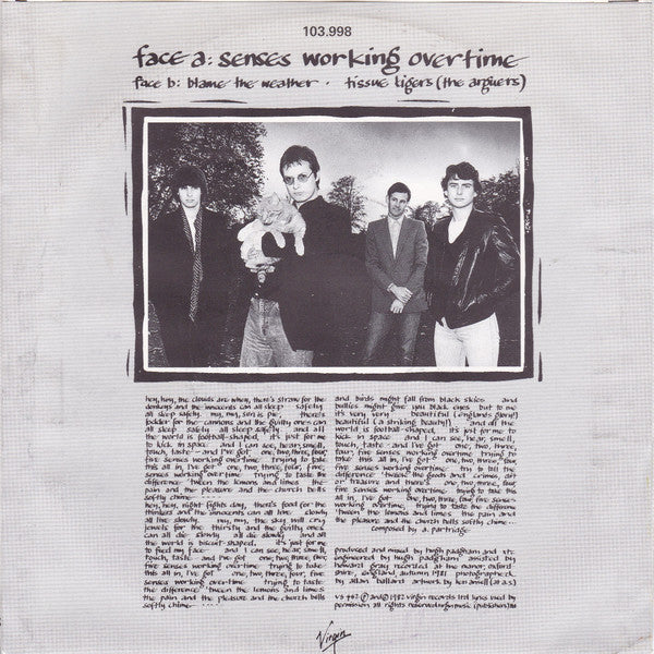 XTC : Senses Working Overtime (7", EP, Single)