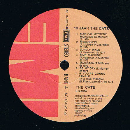 The Cats : 10 Jaar The Cats (2xLP, Comp)
