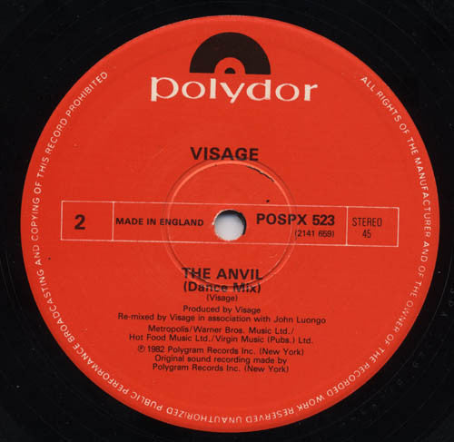 Visage : Pleasure Boys (Dance Mix) (12", Single)