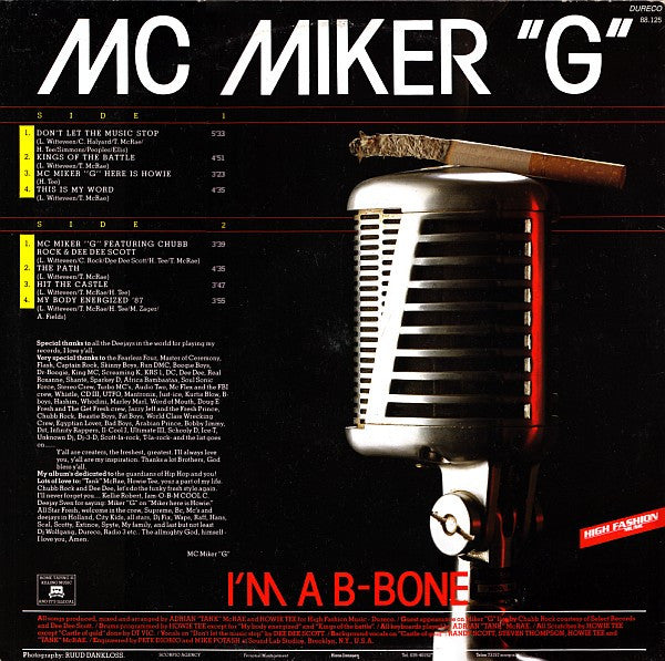 MC Miker "G"* : I'm A B-Bone (LP, Album)