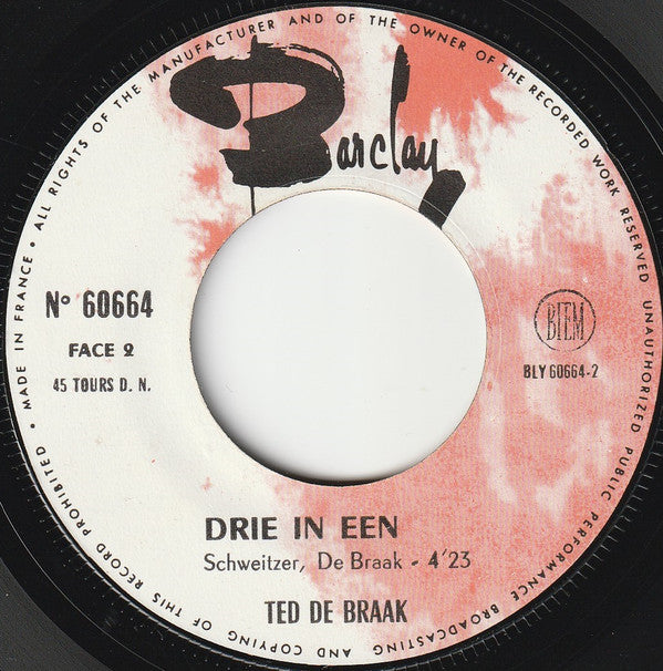 Ted de Braak : 'n Glaasje Madera, M' Dear? (7", Single)