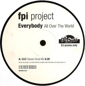 FPI Project : Everybody (All Over The World) (2x12", Promo)