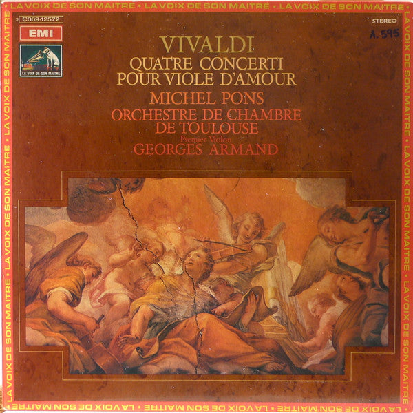 Antonio Vivaldi, Michel Pons, Orchestre De Chambre De Toulouse, Georges Armand : Quatre Concerti pour Viole d'Amour (LP, Gat)