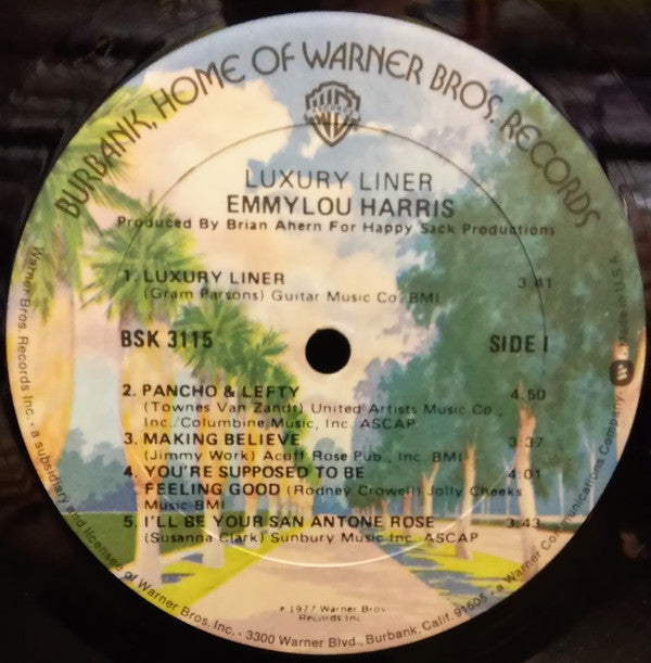 Emmylou Harris : Luxury Liner  (LP, Album, RE, Gol)