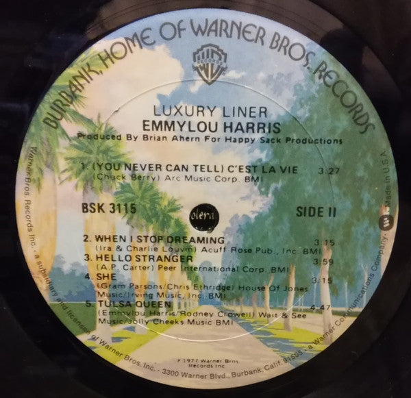 Emmylou Harris : Luxury Liner  (LP, Album, RE, Gol)