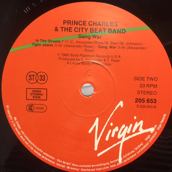 Prince Charles And The City Beat Band : Gang War (LP, Album)