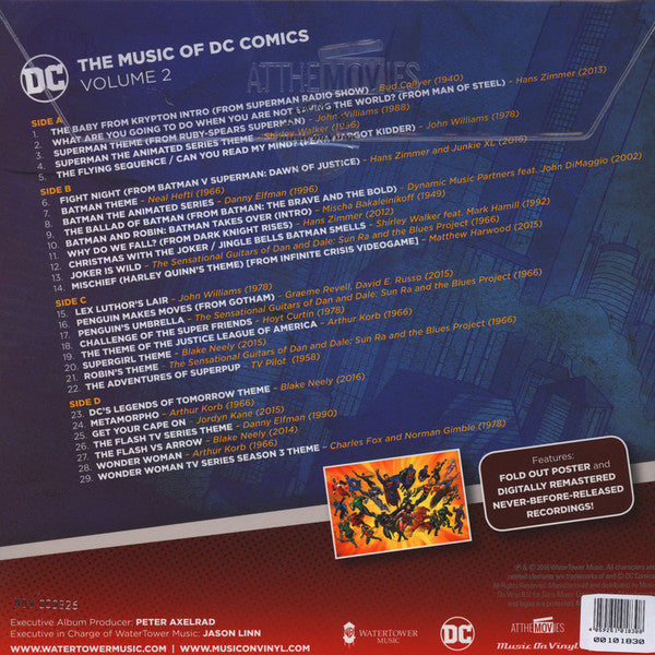 Various : The Music Of DC Comics: Volume 2 (2xLP, Comp, Ltd, Num, 180)