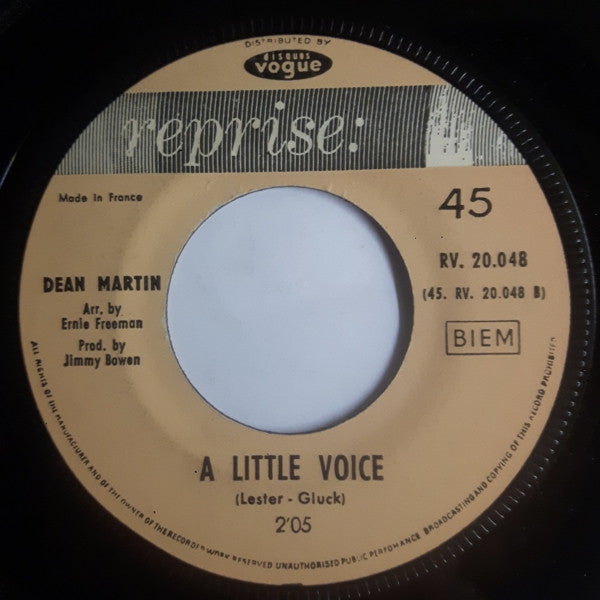 Dean Martin : Everybody Loves Somebody (7")