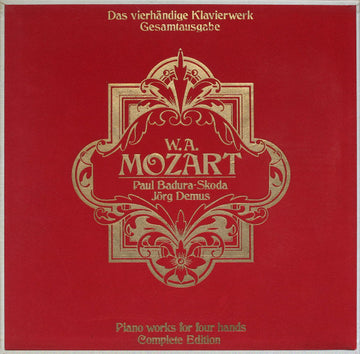 Wolfgang Amadeus Mozart - Jörg Demus, Paul Badura-Skoda : Das Vierhändige Klavierwerk - Gesamtausgabe (4xLP, Album + Box)