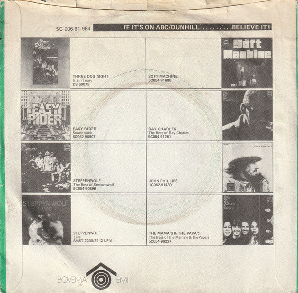 The Beach Boys : Tears In The Morning (7", Single, Gre)