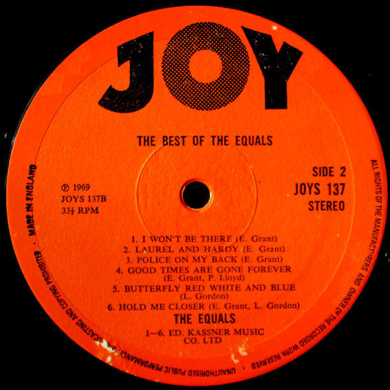 The Equals : The Best Of The Equals (LP, Comp)