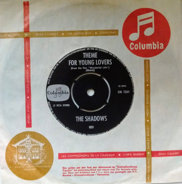 The Shadows : Theme For Young Lovers (7")