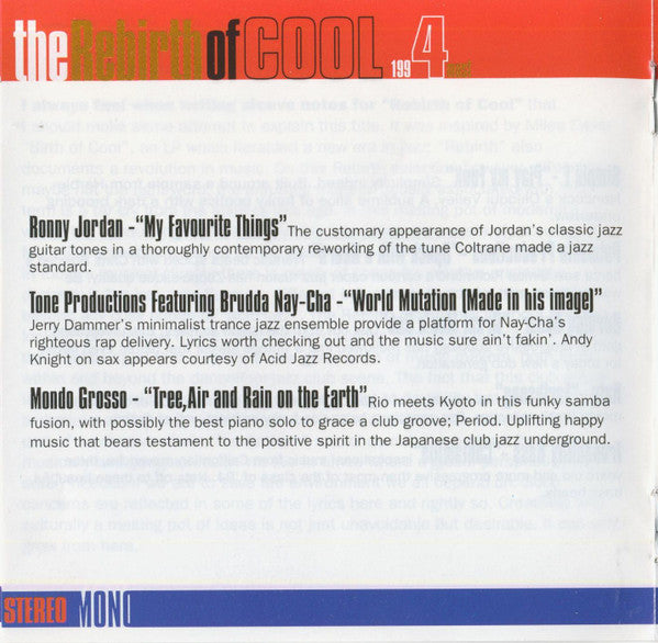 Various : The Rebirth Of Cool 1994 Most (CD, Comp)