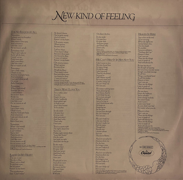 Anne Murray : New Kind Of Feeling (LP, Album)