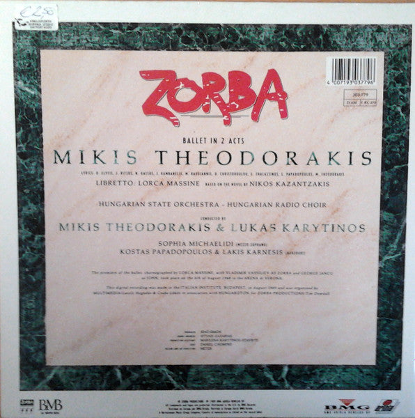 Mikis Theodorakis : Zorba - Ballet In 2 Acts (2xLP + CD)