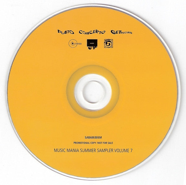 Various : Music Mania Summer Sampler Volume 7 (CD, Comp, Smplr)