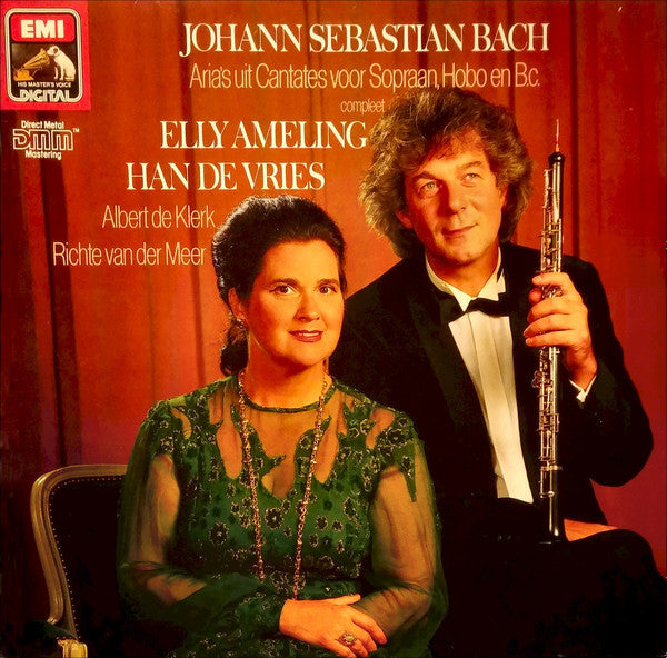 Johann Sebastian Bach - Elly Ameling, Han de Vries, Albert De Klerk, Richte van der Meer : Aria's Uit Cantates Voor Sopraan, Hobo En B.c. (Compleet) (LP)