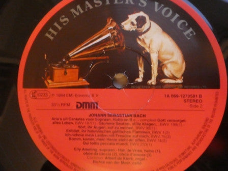 Johann Sebastian Bach - Elly Ameling, Han de Vries, Albert De Klerk, Richte van der Meer : Aria's Uit Cantates Voor Sopraan, Hobo En B.c. (Compleet) (LP)