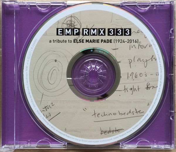 Various : EMP RMX 333: A Tribute To Else Marie Pade (1924-2016) (CD, Album, Comp)