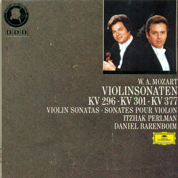 Wolfgang Amadeus Mozart, Itzhak Perlman, Daniel Barenboim : Violinsonaten KV 296 ･ KV 301 ･ KV 377 (CD, Comp)