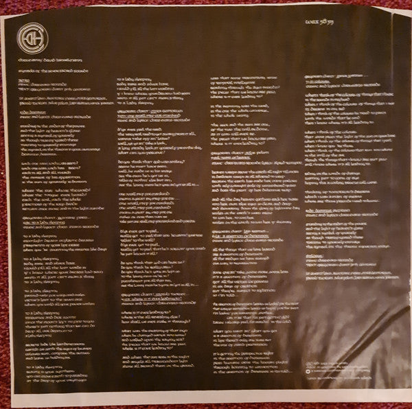 Chris Evans-Ironside - David Hanselmann : Symbols Of The Seven Sacred Sounds (LP, Album)