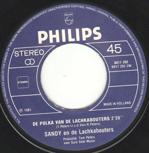 Sandy (8) : Wij Zijn De Lachkabouters (7")