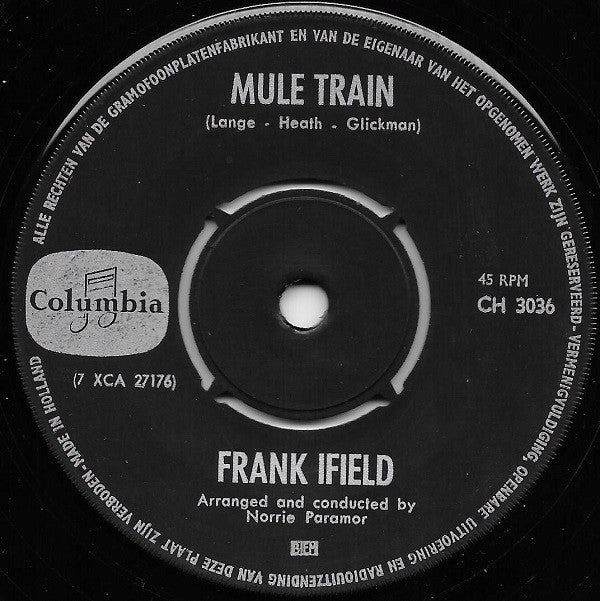Frank Ifield : Mule Train (7", Single)