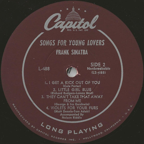 Frank Sinatra : Songs For Young Lovers (10", Album)