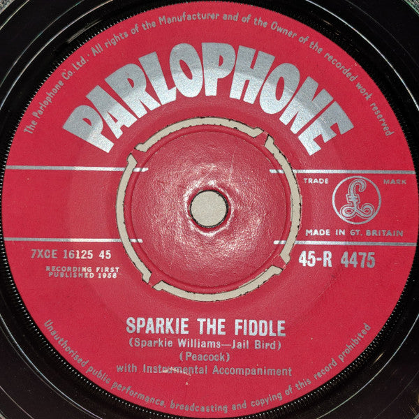 Sparkie Williams : Sparkie The Fiddle (7", Single)
