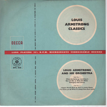 Louis Armstrong And His Orchestra : Louis Armstrong Classics (10", Comp, Mono)