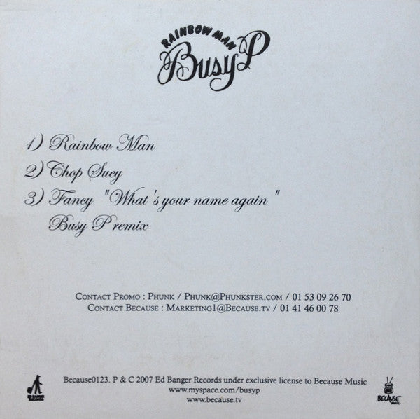 Busy P : Rainbow Man (CDr, Promo, Car)