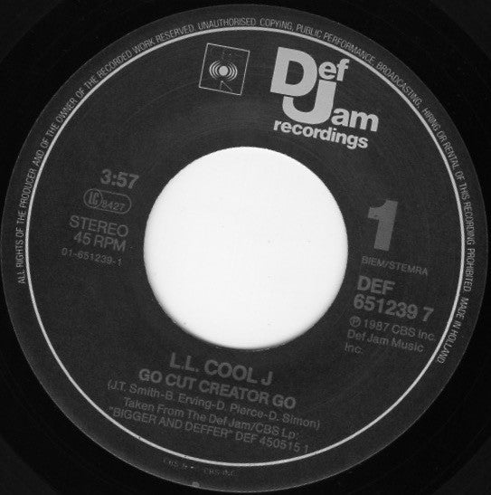 L.L.Cool J* : Go Cut Creator Go (7", Single)