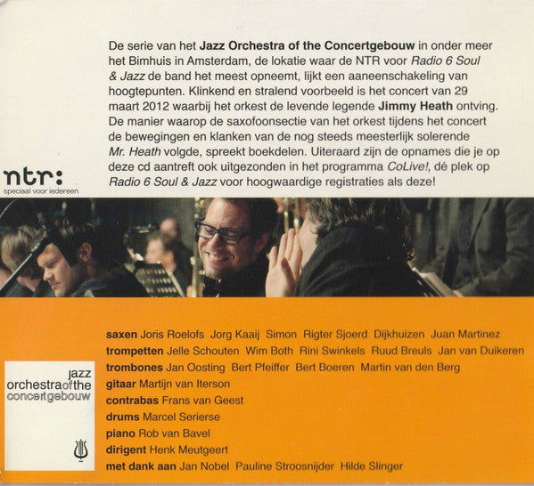 Jazz Orchestra Of The Concertgebouw Featuring  Jimmy Heath : The Voice Of The Saxophone (CD, Promo)