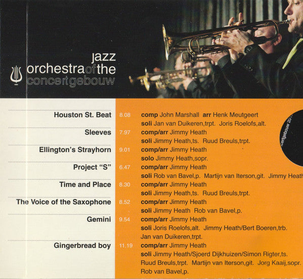 Jazz Orchestra Of The Concertgebouw Featuring  Jimmy Heath : The Voice Of The Saxophone (CD, Promo)