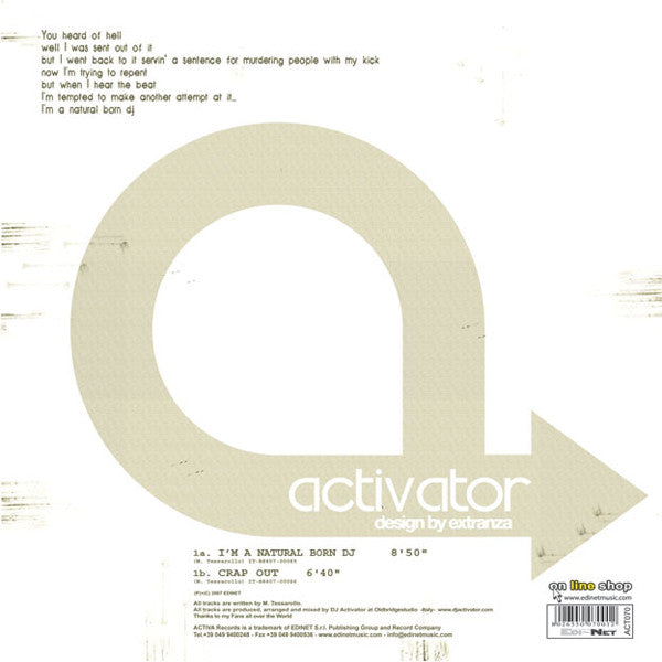 DJ Activator : I'm A Natural Born DJ (12")