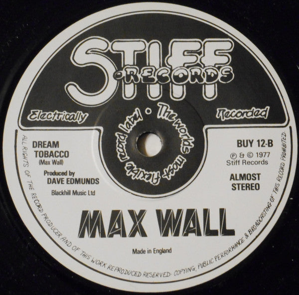 Max Wall : England's Glory c/w Dream Tobacco (7", Single)
