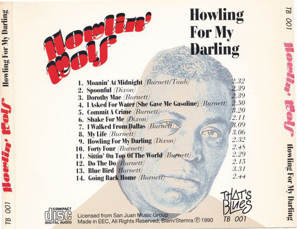 Howlin' Wolf : Howling For My Darling (CD, Comp)