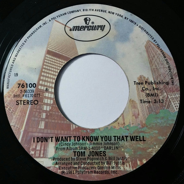 Tom Jones : Darlin' (7", Single, Bes)